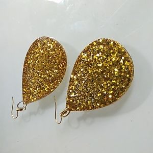 Handmade Gold Glam Earrings